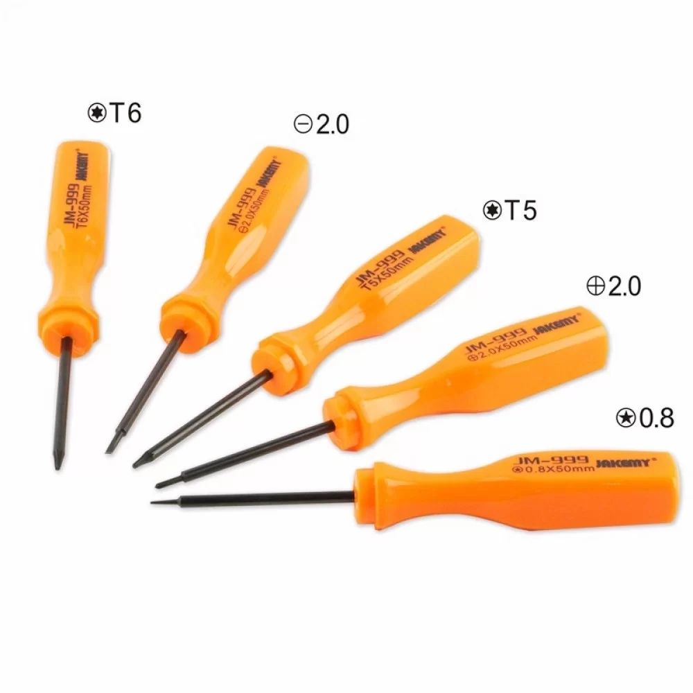 Picture of JAKEMY JM-999 5 in 1 Precision Screwdriver Set Carbon Steel Repair Opening Tools Kit